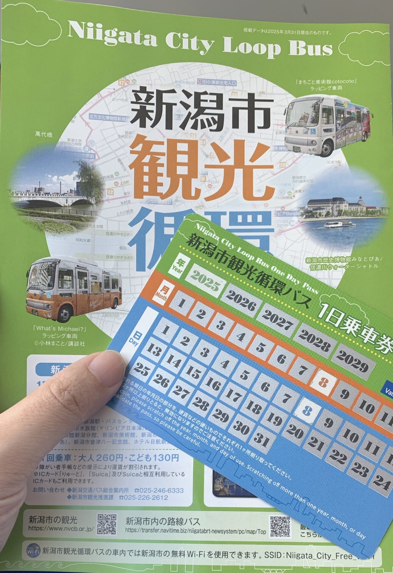 新潟市観光循環バス1日乗車券